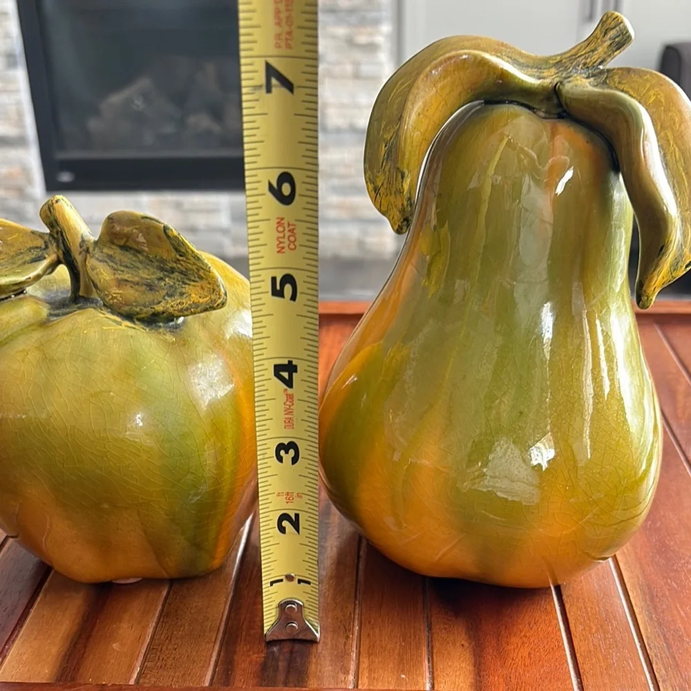 MCM Large Yellow Green Ceramic Fruit Set
